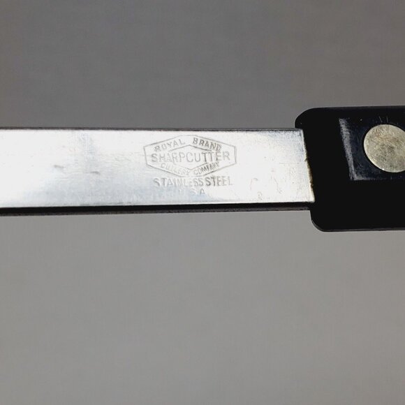 Vintage Royal Brand Sharp Cutter Ladle - Black Handle 11" USA - Picture 8 of 14